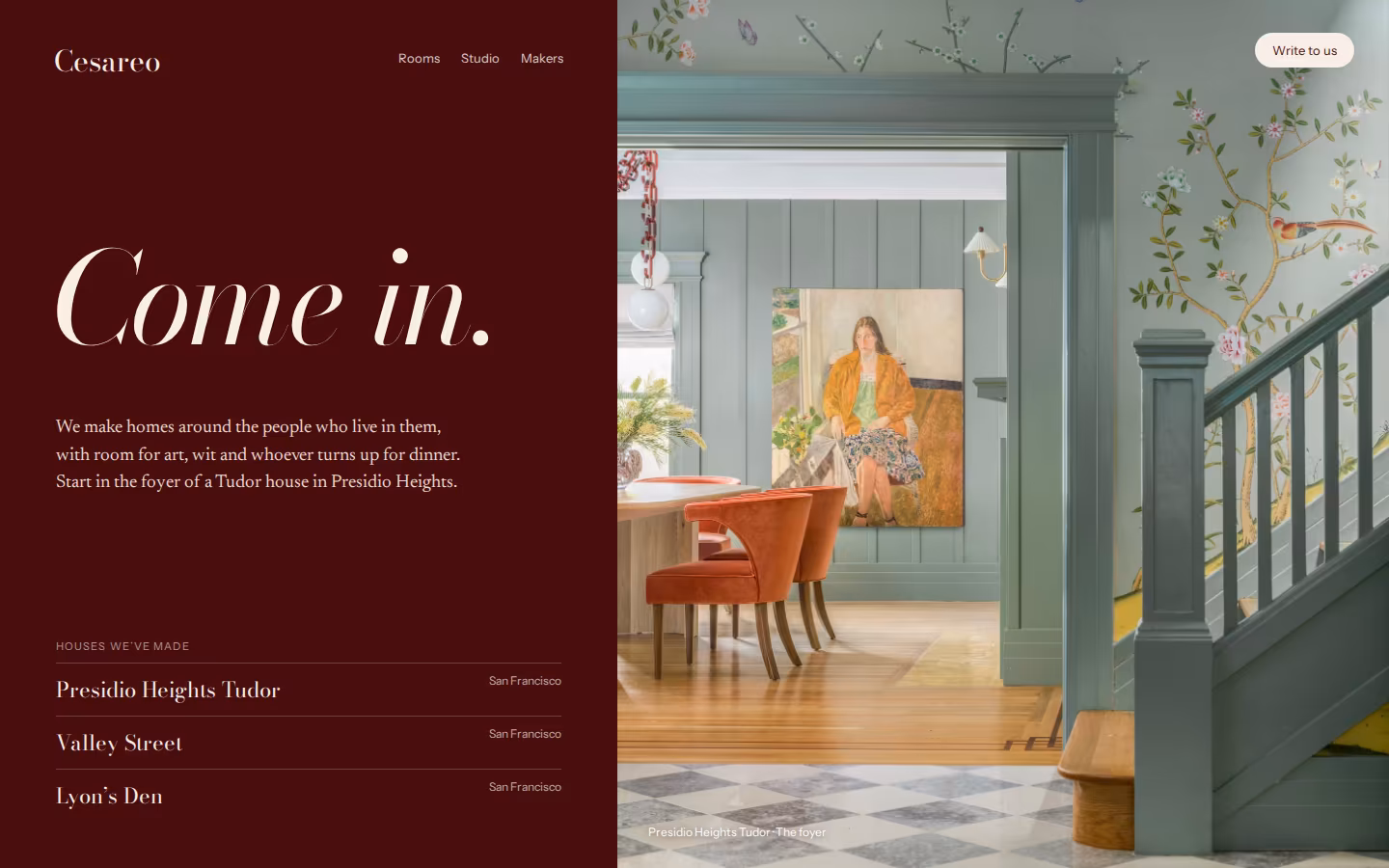The Host homepage mockup